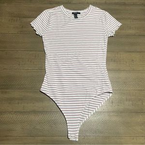 Forever 21 Striped Bodysuit
